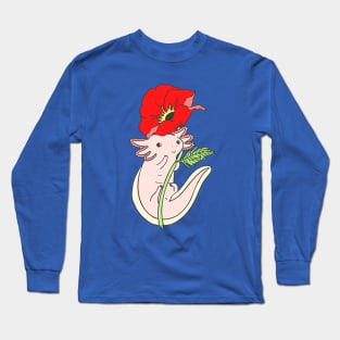 Axolotl with Poppy Long Sleeve T-Shirt